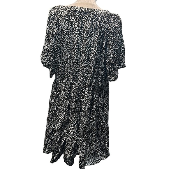 Nemidor women's size 18 black and white soft black dress with pockets - Picture 3 of 6